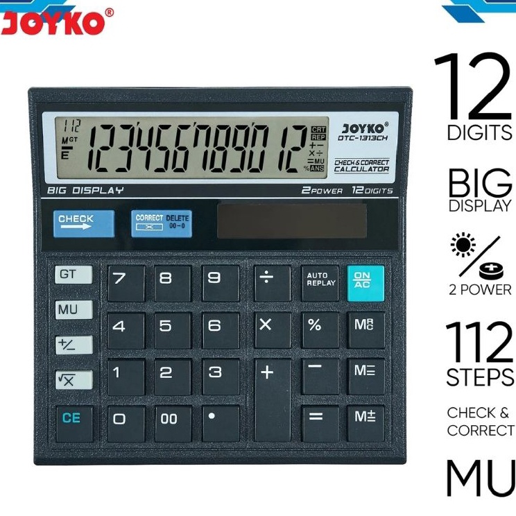 

Kalkulator Joyko DTC1313CH 12 Digit 1pcs