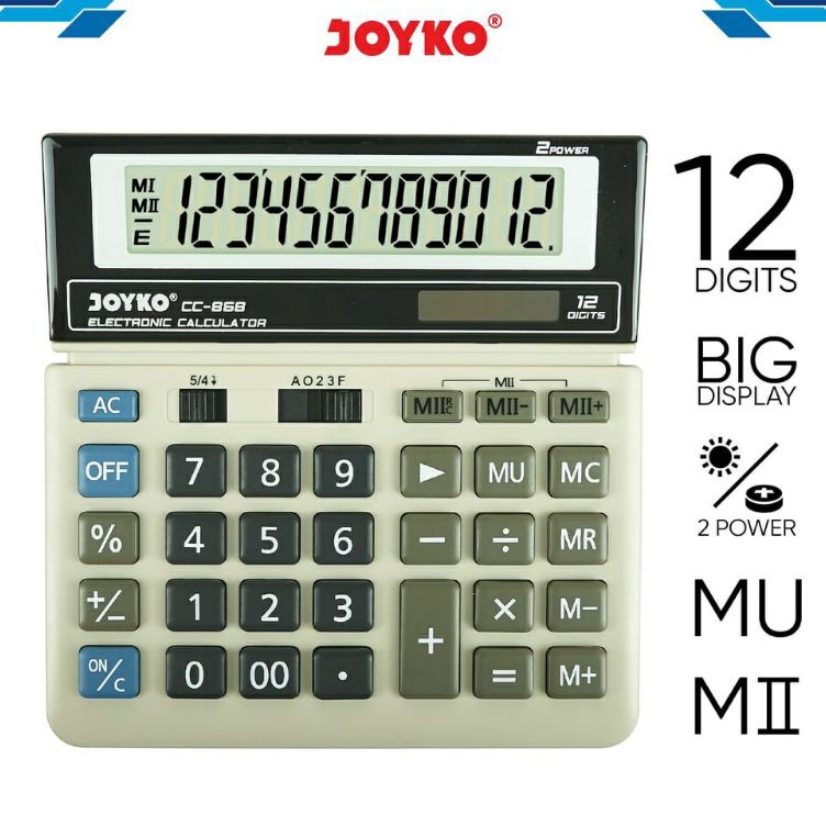 

Kalkulator Joyko CC868 12 digit 1pcs