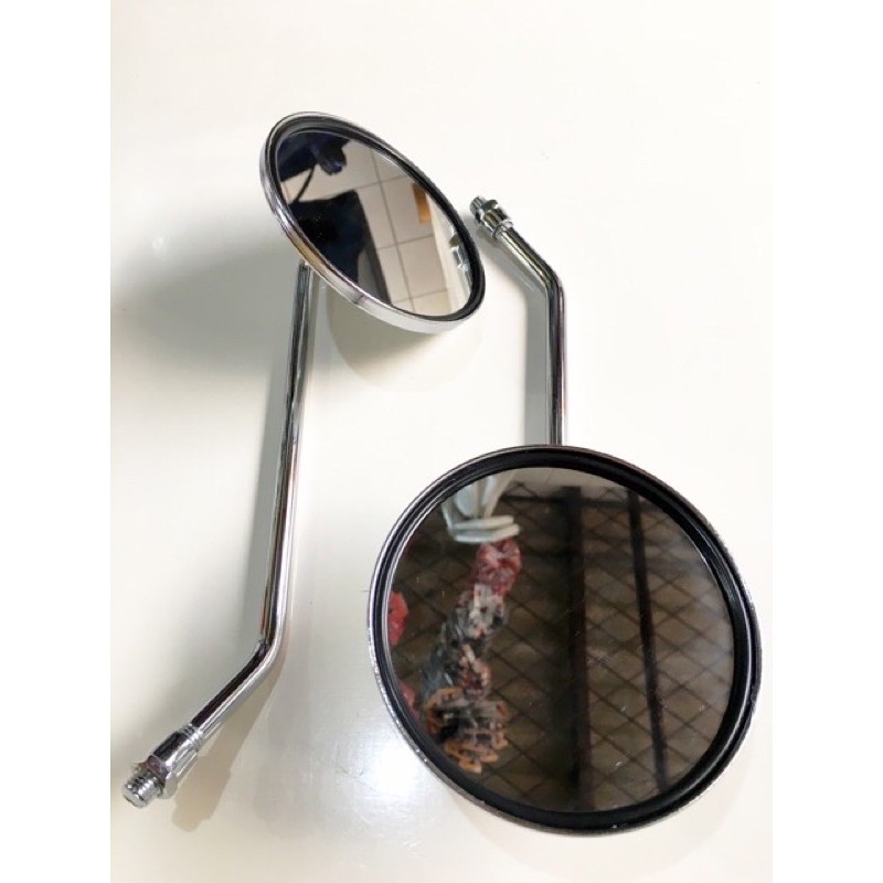 SPION BULAT MOTOR SCOOPY/SPION RETRO VESPA PANJANG BESI CHROME