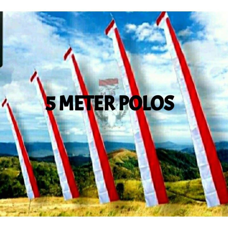 umbul umbul 5 METER POLOS