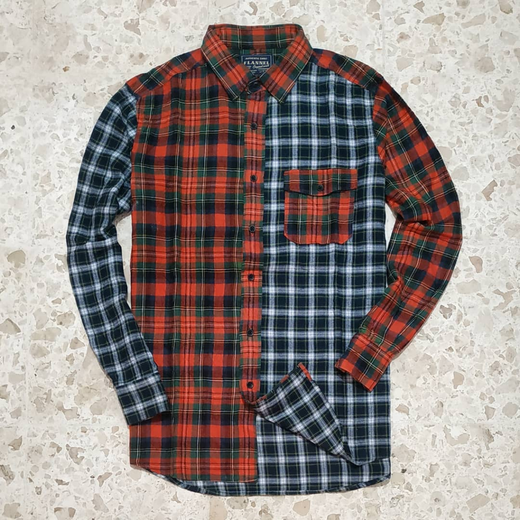 Kemeja Flanel Lengan Panjang UNIQLO Second Original Ukuran L - FLPUNI008L