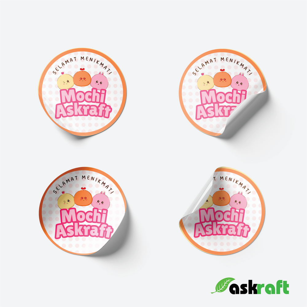 

Askraft Cetak Stiker Logo Kemasan Custom Kertas Cromo A3+