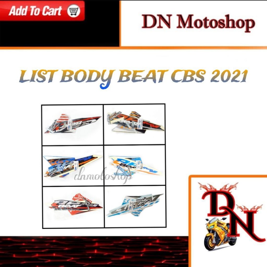 STRIPING STICKER LIST BODY BEAT CBS 2021