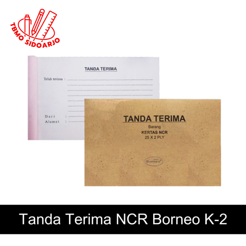 

TBMO Tanda Terima Borneo 2 Ply Kraft Per Pack Isi 10 Pcs
