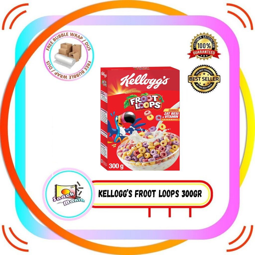 

Kelloggs Froot Loops Cereal 300 gr Kellogs Sereal Buah