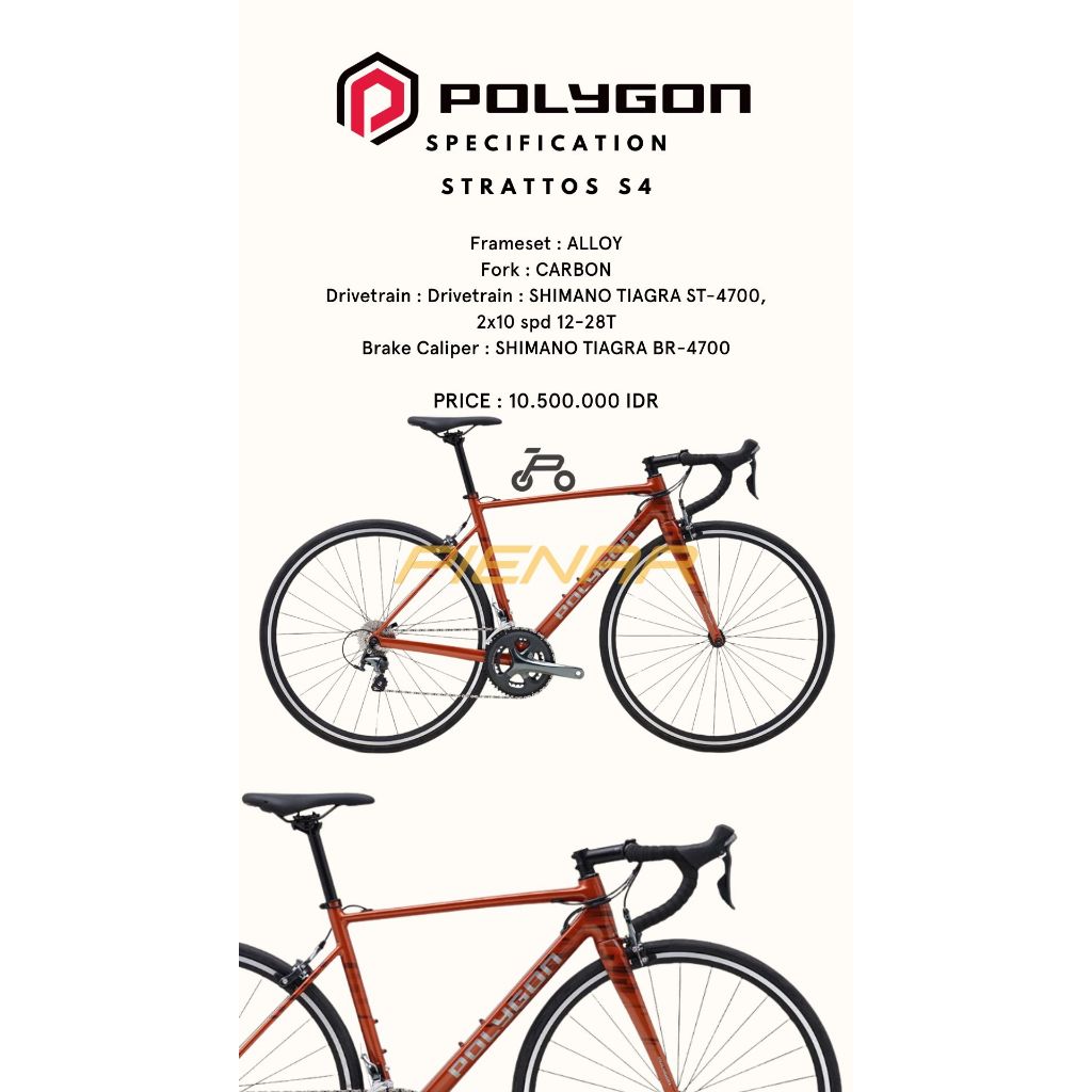 POLYGON STRATTOS S4 ROAD BIKE SEPEDA BALAP TERBARU