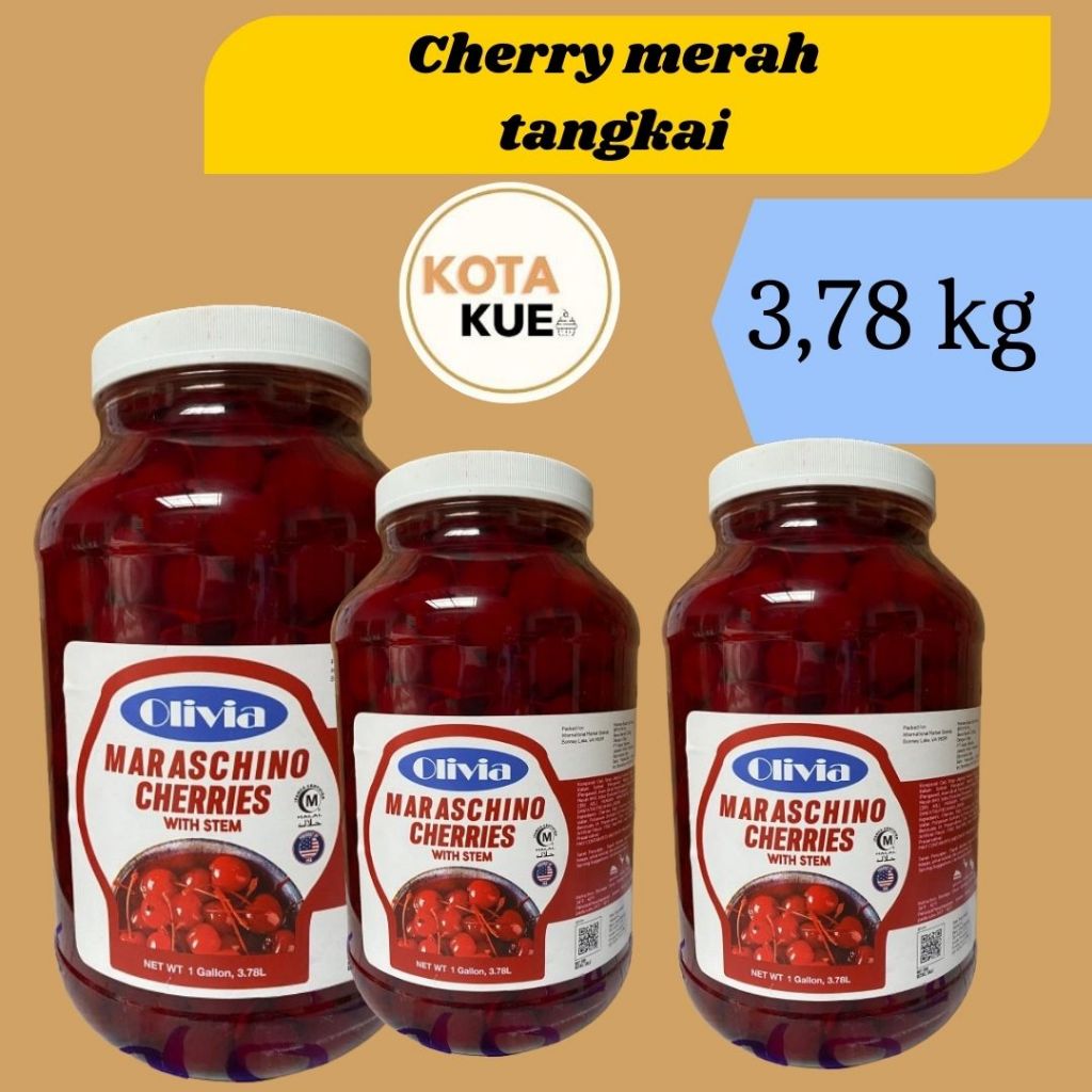 

Cherry merah tangkai_Maraschino_3.78 kg