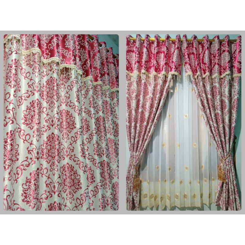 Gorden rumah poni gabung motif depan belakang mewahh