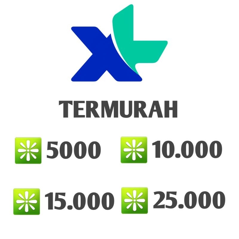 Pulsa XL Murah 5000 10000 15000 20000