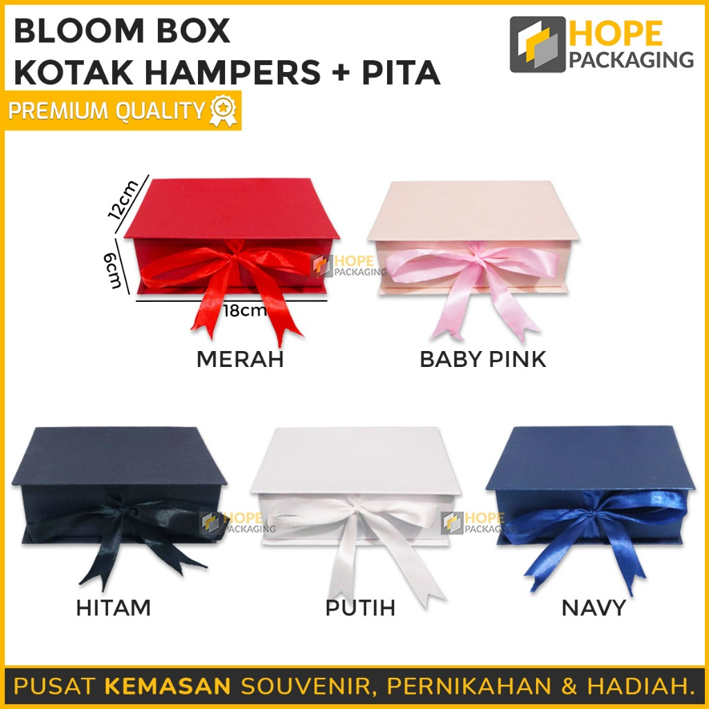 

Bloom Box Kotak Hampers + Pita 18x12x6cm / Box Kado Bentuk Buku / Bloom Box Persegi Panjang / Box Hardbox / Kotak Hampers Bunga Kado / Kotak Hadiah / Bloom Box Kotak