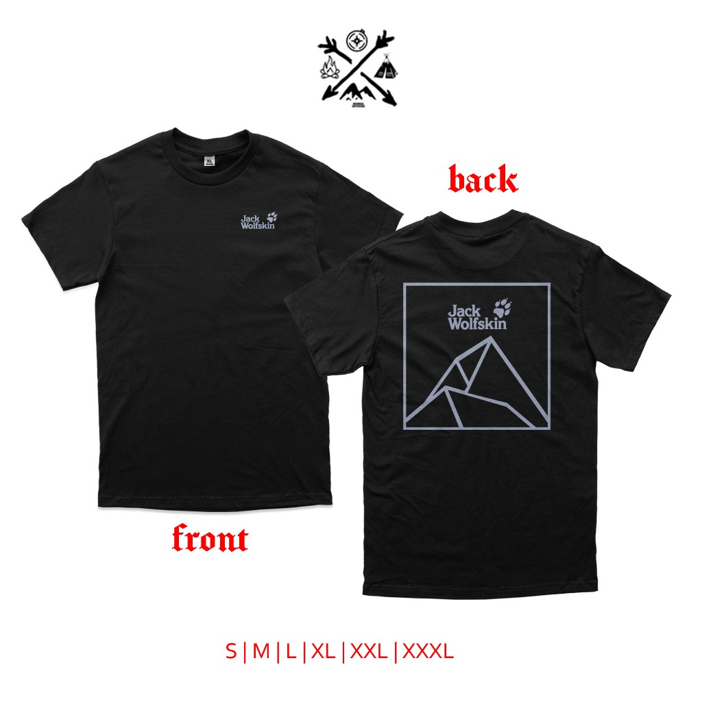 kaos outdoor JWS jack wolfskin tshirt jack wolfskin combed 24s