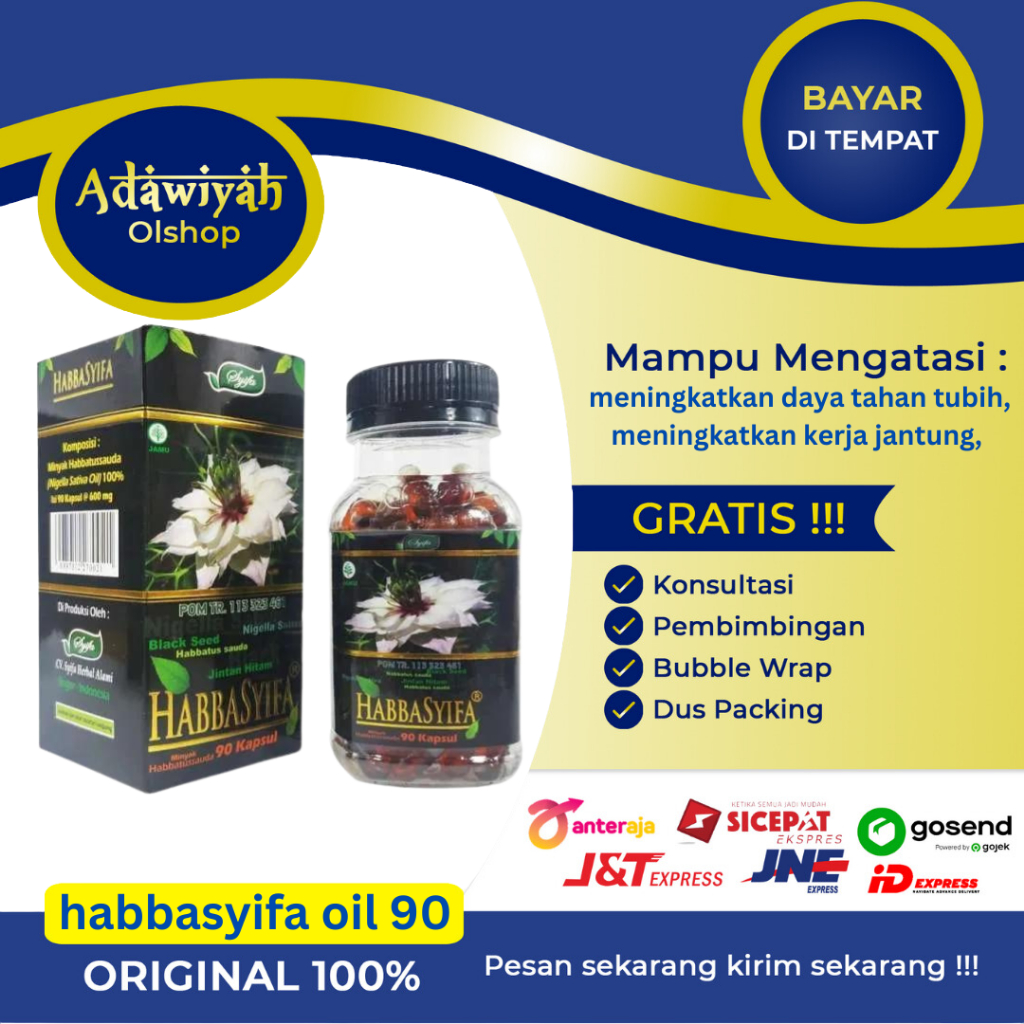 HABBASYIFA OIL 90 KAPSUL/HABBASYIFA OIL/MINYAK HABBATUSAUDA