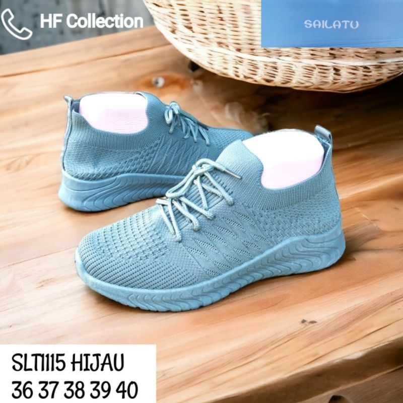SEPATU TALI RAJUT IMPORT SLIP ON WANITA MERK SAILATU SIZE 36-40