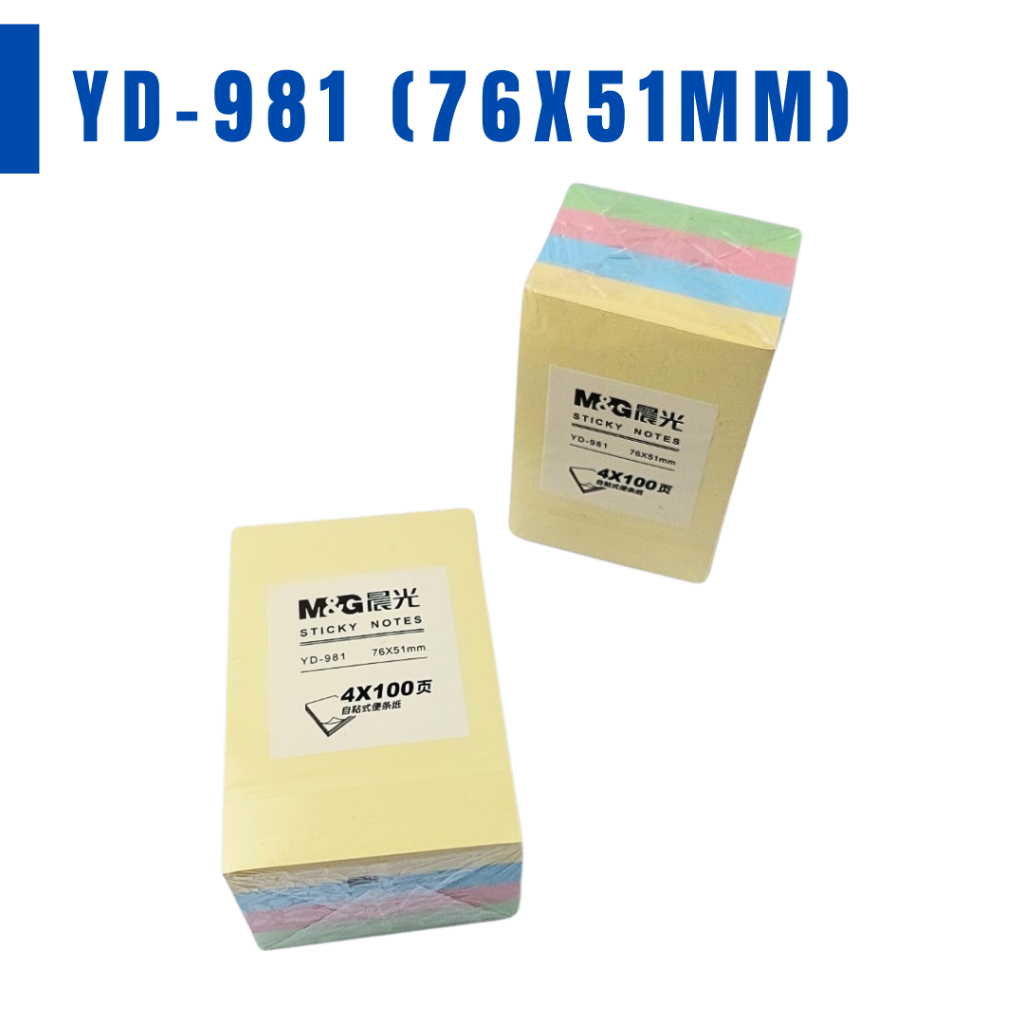 

Sticky Note / Memo Stik / Stik Note Warna M&G 400 Sheets - YD-981