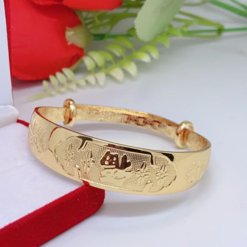 Gelang Bangkok Dubai Termurah Terlaris Bracelet Perhiasan Aksesoris Xuping Lapis Emas