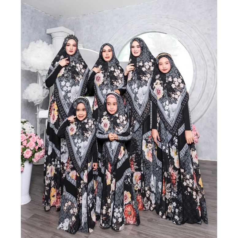 ART E62H Gamis ac original caupelan  gamis caupelan ibu dan anak terbaru  gamis terbaru family  gami