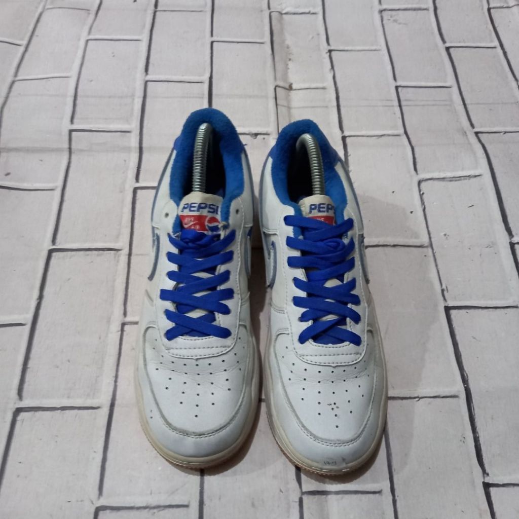 Sepatu Nike Air Force 1 X Pepsi White Blue size 40