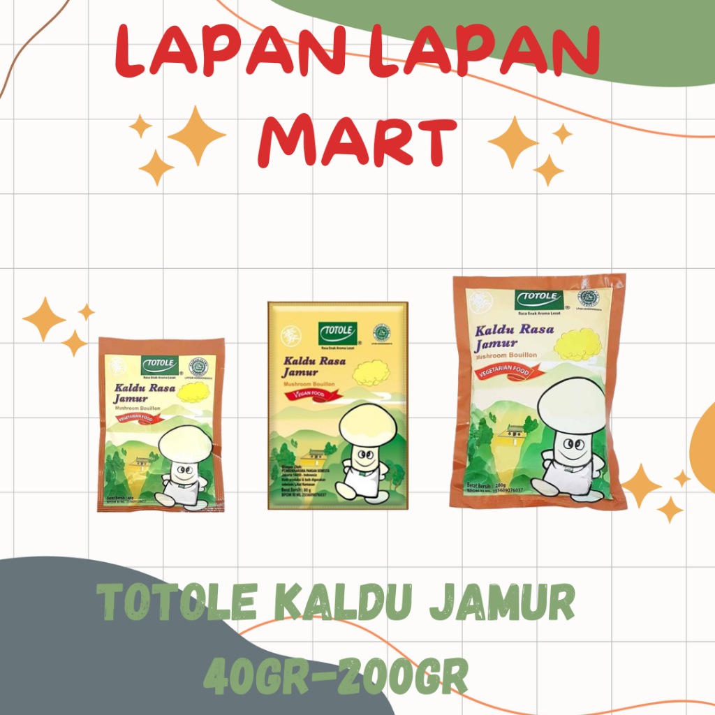 

Totole Kaldu Jamur 40gr , 80gr , 200gr