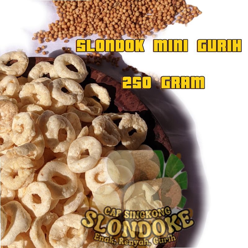 

Slondok Mini Gurih 250 gram Khas Borobudur