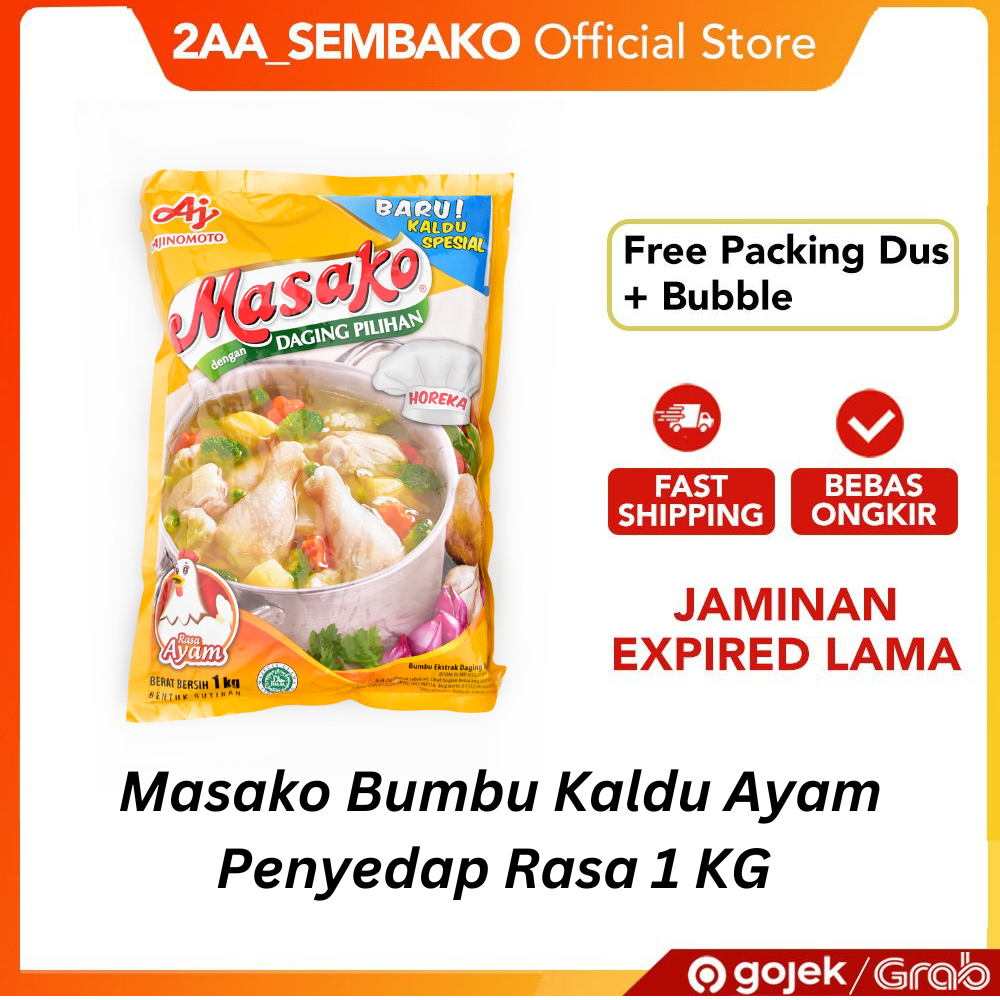 

Masako Bumbu Kaldu Ayam Penyedap Rasa 1 KG