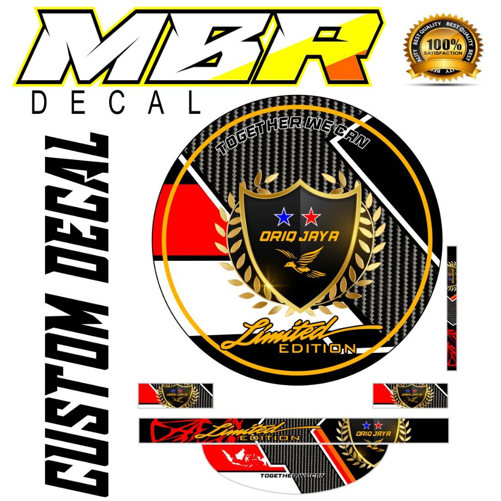 DECAL TEBOK MURAI,DECAL TEBOK REPLIKA ORIK