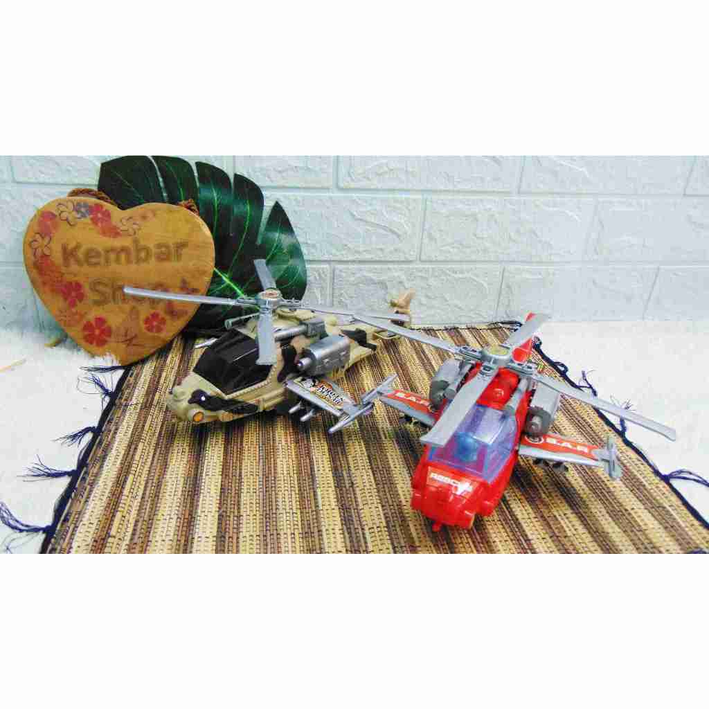 BP9770 Helikopter Heli Helicopter Mainan APACHE keren motif n warna random