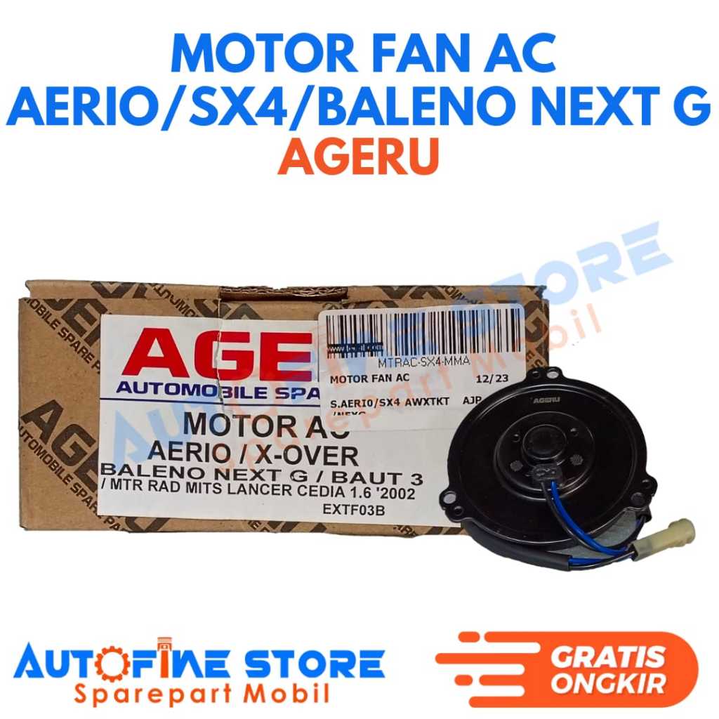 Motor Fan Ac Aerio /SX4 /Baleno Next G Ageru