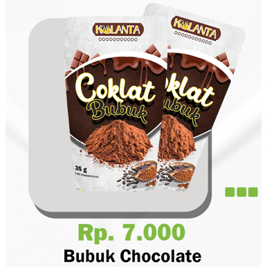 

Bubuk Coklat Kulanta asli biji dari biji kakao berau