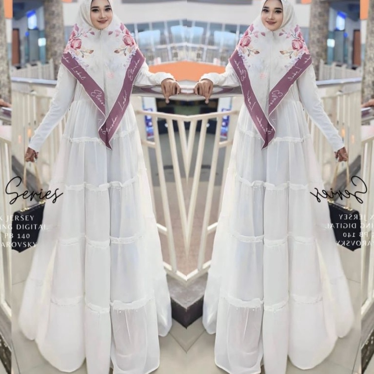 ART S99D Syakila Gege Syari LD112 PB14 Gamis Cantik Best Seller Terlaris Premium COD Bisa Jumbo