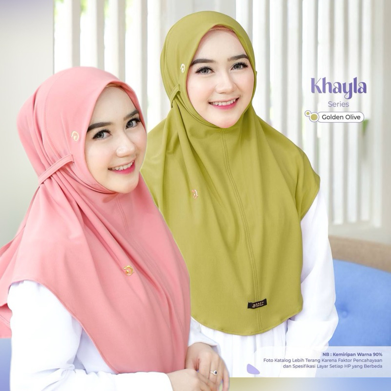 KHAYLA DAFFI HIJAB NEW SERIES Hijab Daily Non Pad Antem Kerudung Instant Jilbab Daffi Happy Series O