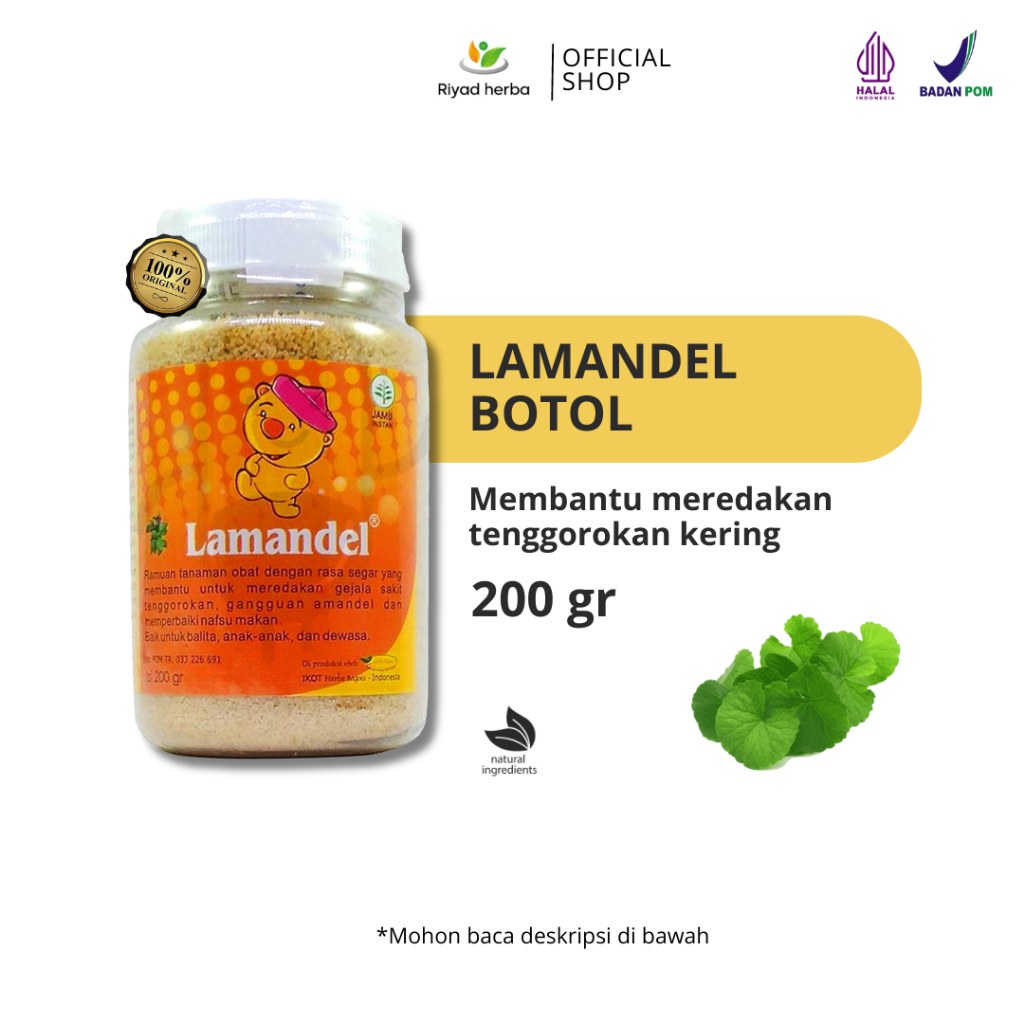 

Lamandel Bubuk Botol Obat Amandel Paling Ampuh Suplemen Herbal