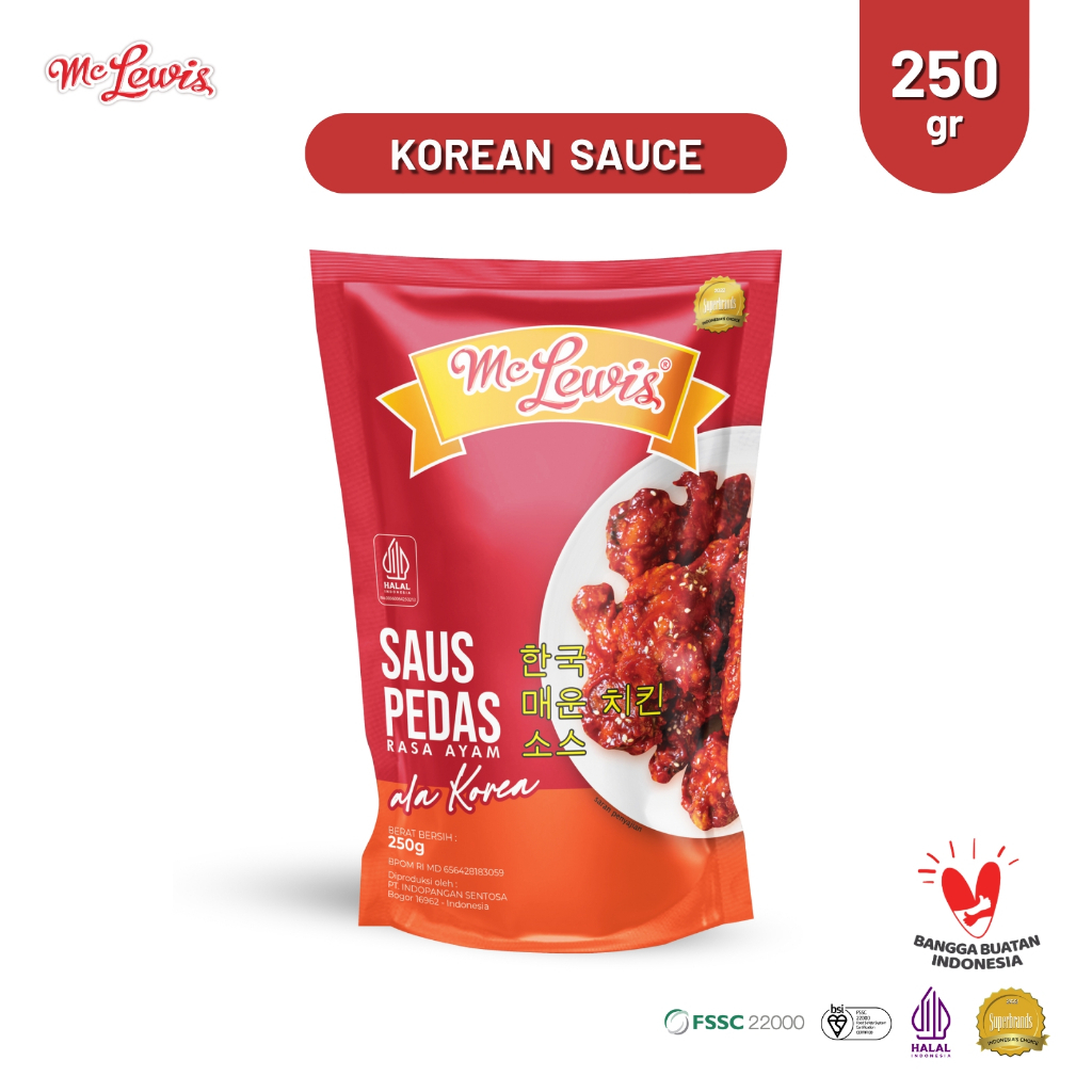 

Mc Lewis Saus Pedas Rasa Ayam Ala Korea 250gr