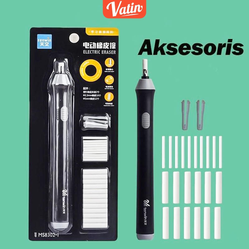 

Penghapus Elektrik Tenwin 8302/Tenwin Electric Eraser/Menghapus tulisan dengan bersih-Vatin_Shop