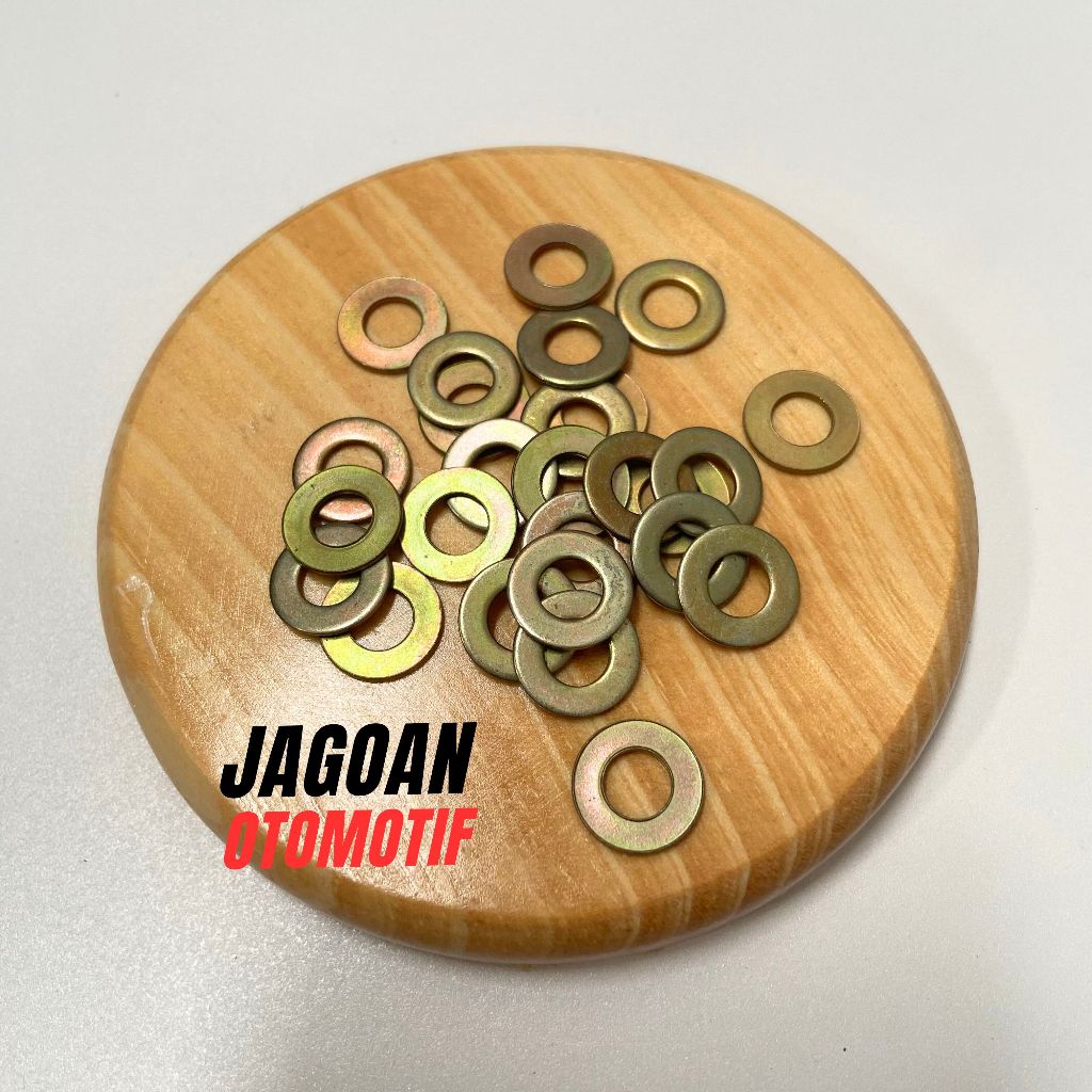 Ring Plat M6x13 Kuning Kunci 10