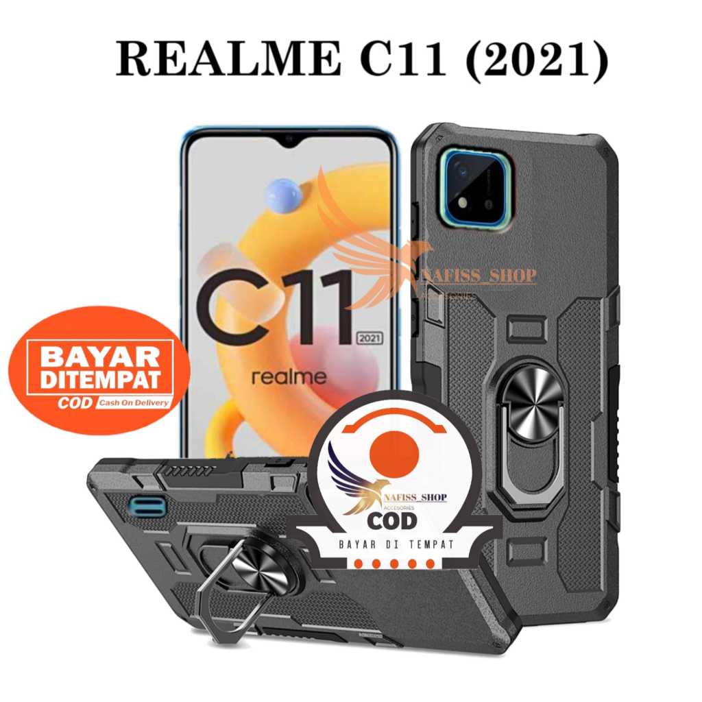 CASING HP UNTUK REALME C11 2021 / REALME C20 CASE ROBOT HIT EYE RING CASING STANDING NEW COVER