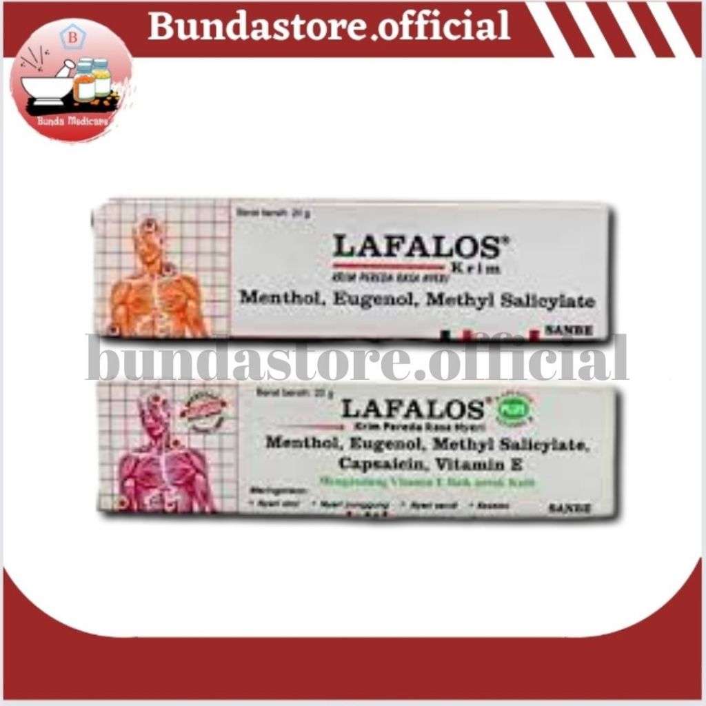 LAFALOS  -  Lafalos Cream 20 g - Lafalos Plus Cream 2. g - Nyeri Otot/Keseleo/Nyeri Sendi