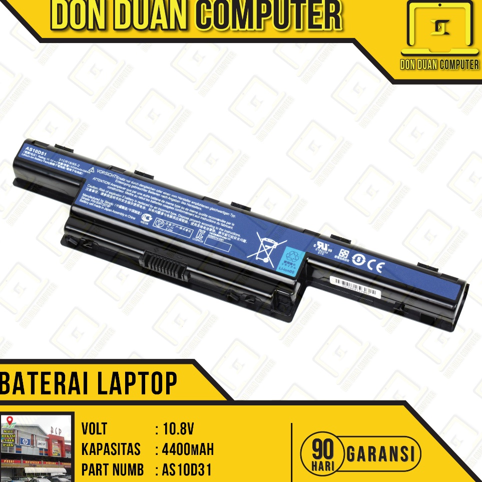 KODE J24C Baterai Laptop Acer Aspire 4741 4741G 4741Z 4741ZG 4743 4743G 4738 4738G 475 AS1D51