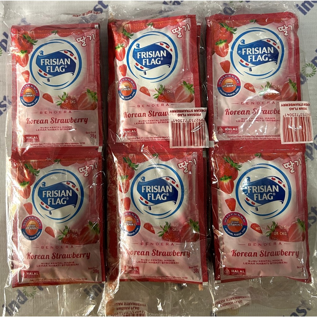 

Susu Frisian Flag Rasa Korean Strawberry [ 38gr x 6 Sachet ]