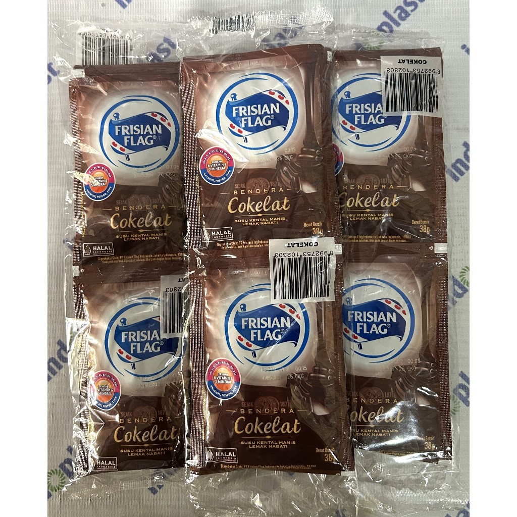 

Frisian Flag Coklat Sachet 6 x 40 gr Susu Kental Manis bendera Cokelat