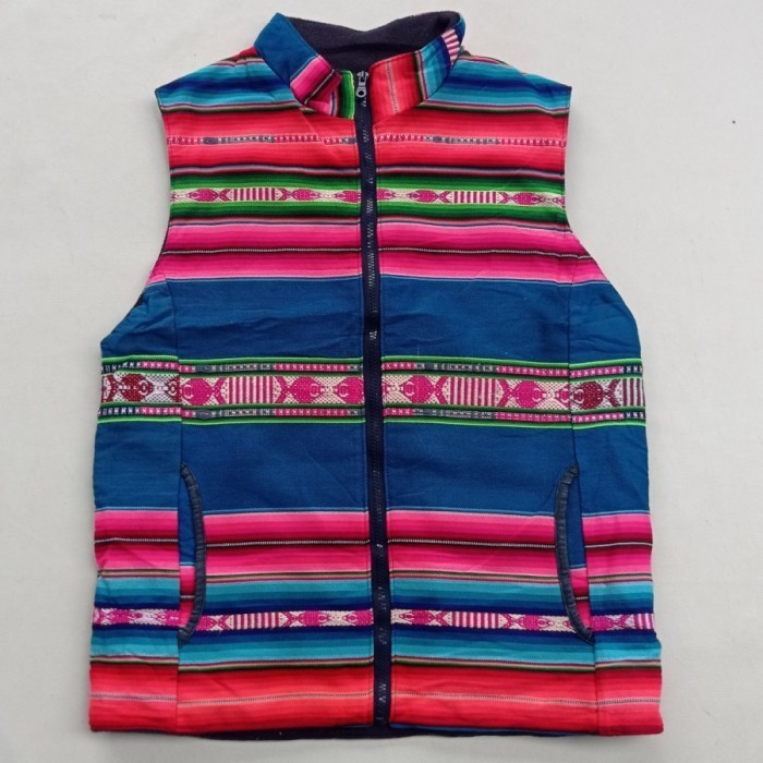 rompi Yul japan peruvian blanket puffer vest inca aztec navajo kapital outdoor