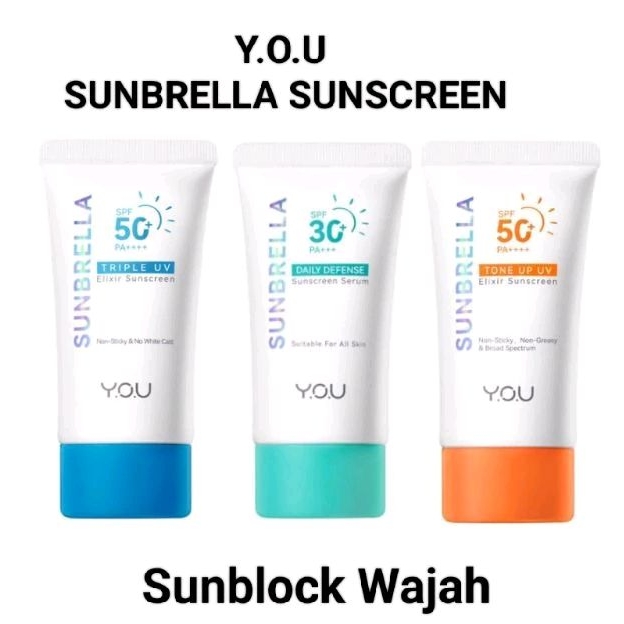 YOU Sunscreen - Y.o.u Sunbrella Sunscreen - Sunscreen You - Sunscreen Serum - Sunblock Wajah Sunscre