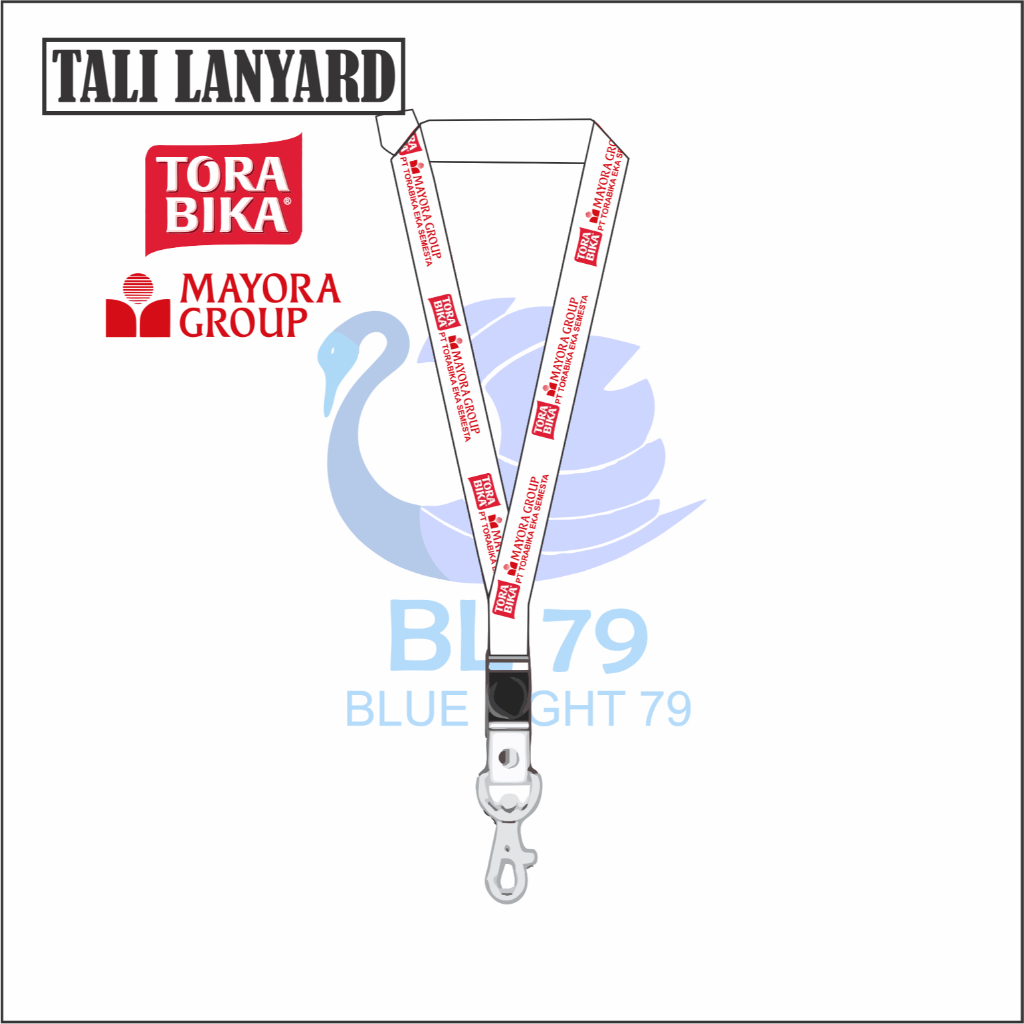 TALI LANYARD MAYORA TORABIKA LOGO - TALI ID CARD KOPI TORABIKA PT MAYORA GROUP | LANYARD MAYORA PT T