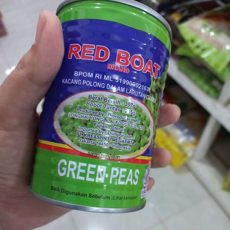 

Kacang Polong Kaleng Red Boad