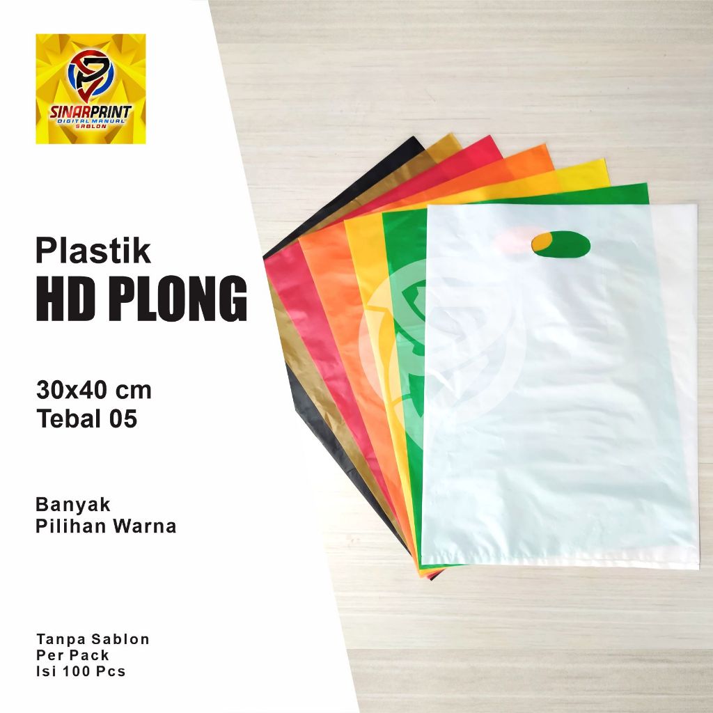 Plastik HD Plong Polos 30x40 Tebal Packing Olshop Kemasan