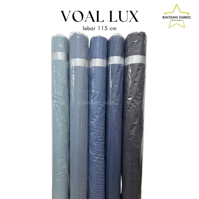 1 Rol Bahan Kain Hijab Voal Lux Premium ± 60 yard