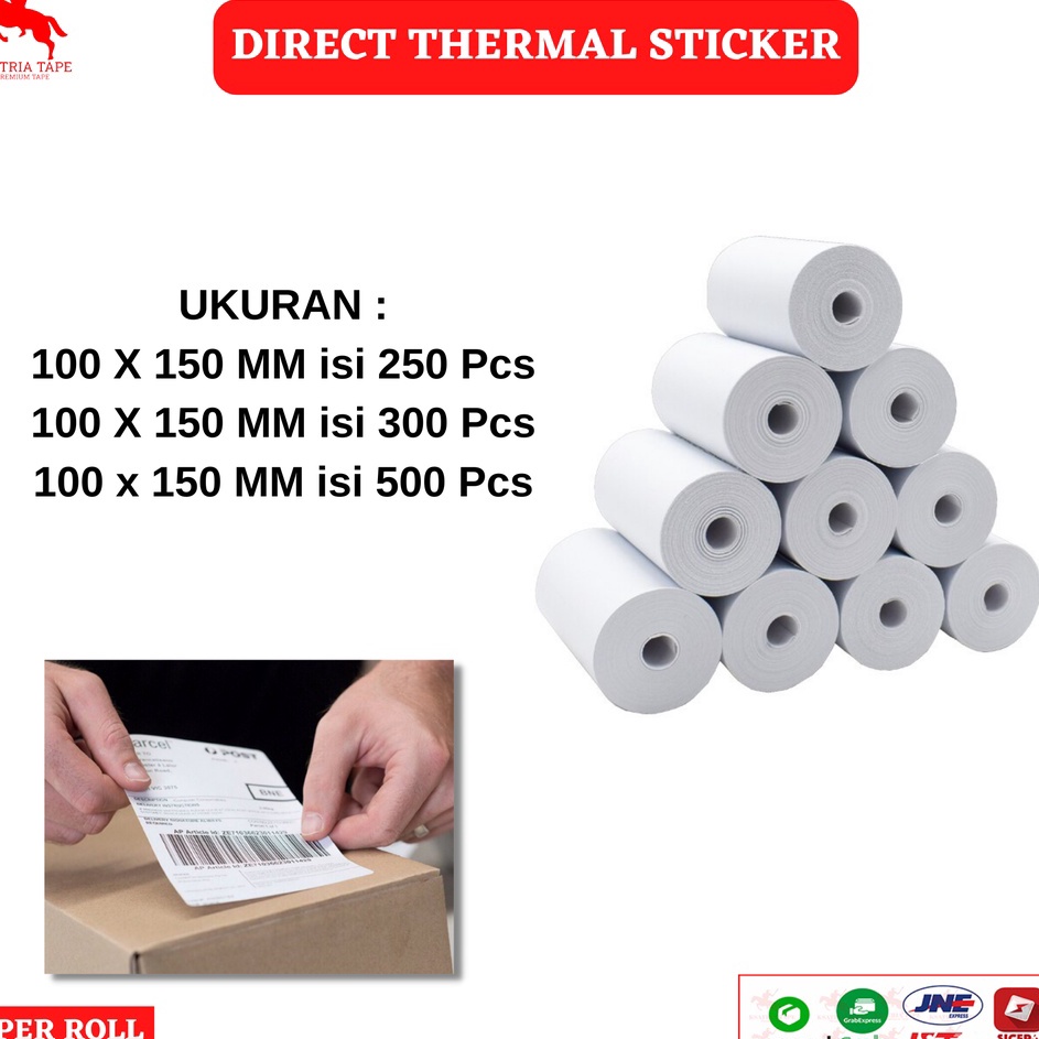 

Thermal Direct LabelKes Label Stiker Blueprint1 x 15 MM isi 253 dan 5 PCS ROLL
