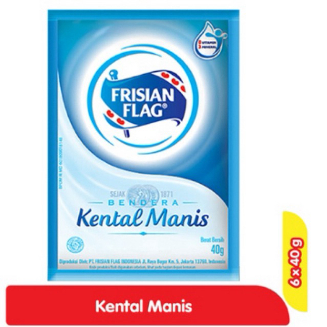 

Frisian Flag Kental Manis Putih 6pcs x 40g Harga Grosir