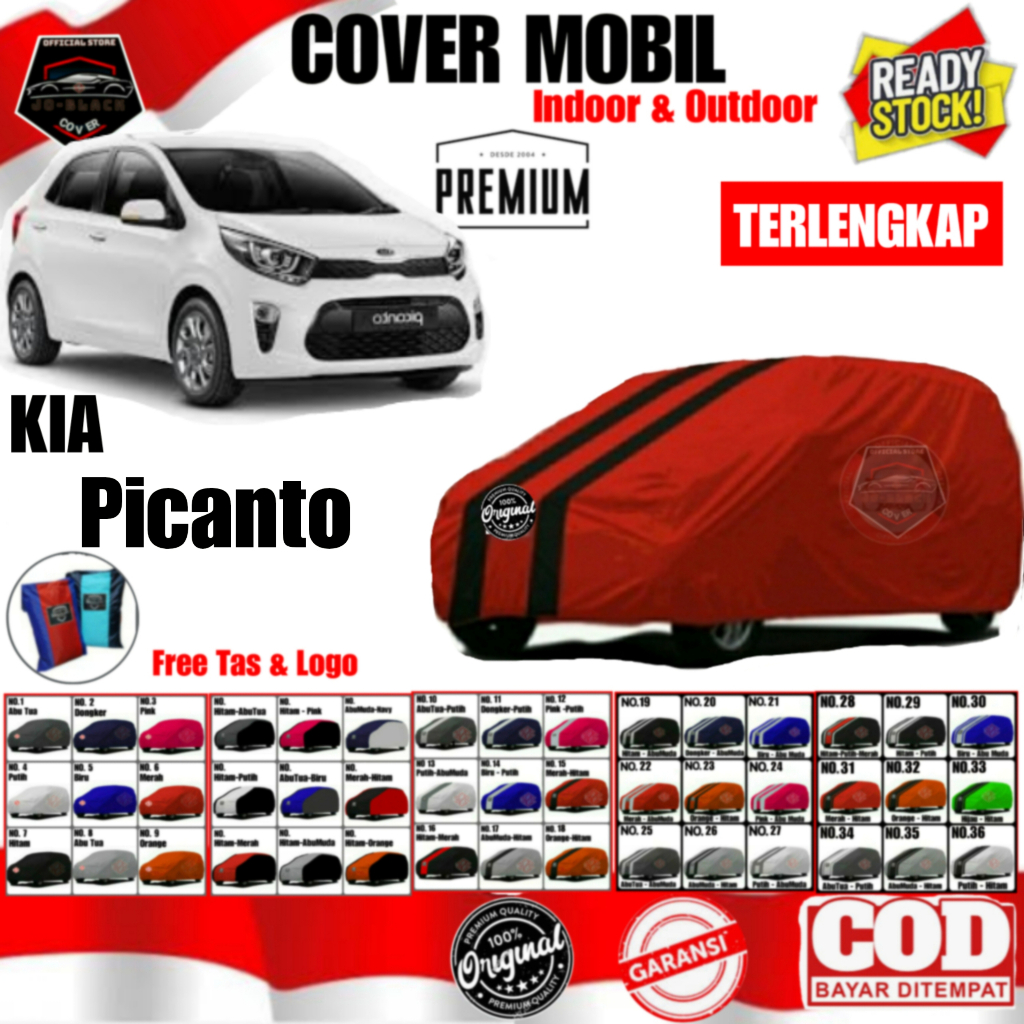 Cover Mobil Kia Picanto  / Sarung Mobil Kia Picanto / Cover Mobil Kia Picanto / Cover Mobil Bahan Po