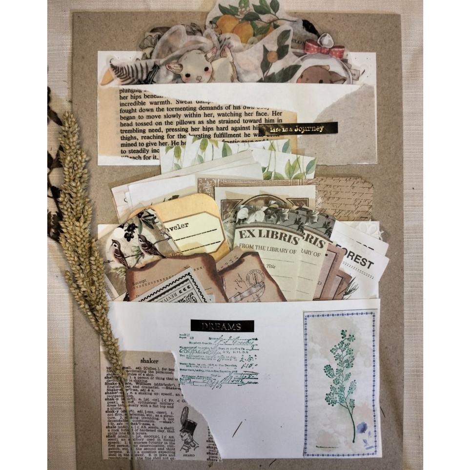 

Artfull Journal Kit 13pcs Journaling Kit Vintage Series 1 Scrapbooking DECO Aesthetic untuk Scrapbook Jurnal Planner Catatan