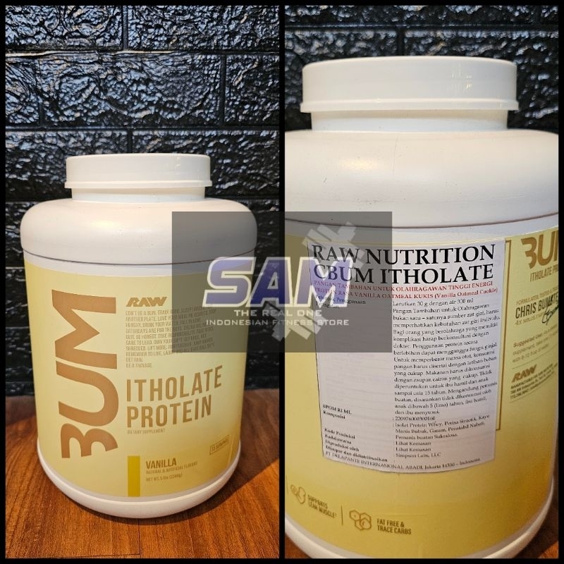 Suplemen Fitness RAW CBUM Itholate 5 lb Whey Protein Isolate Iso Malang